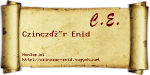 Czinczár Enid névjegykártya